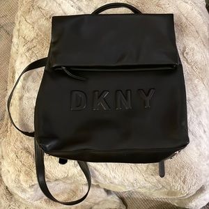 DKNY Tilly Medium Logo Backpack Gold Tone Hardware